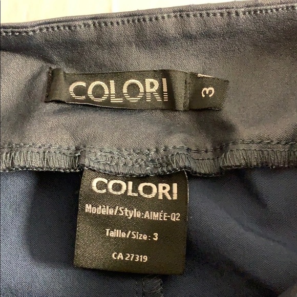 Colori Pencil Skirt Navy Blue Size 3 - Picture 4 of 7